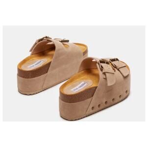 Steve madden platform kali taupe suede flatform sandals